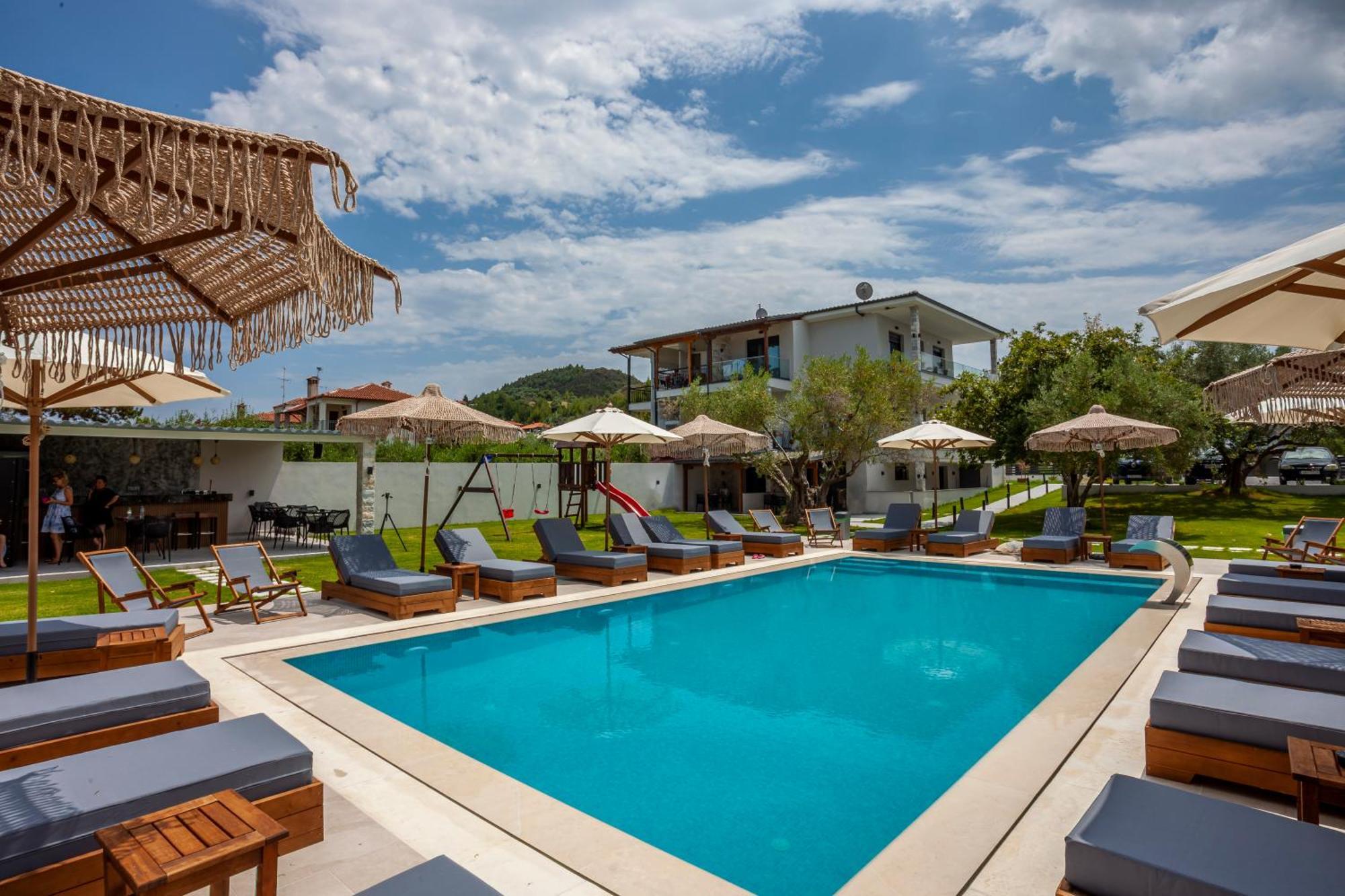 Olia Seaside Residence 120M From The Beach 페프코초리 외부 사진